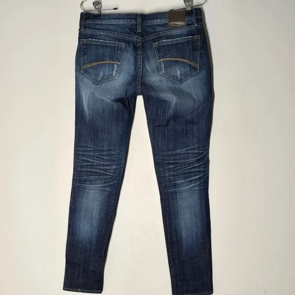 Driftwood Embroidered‎ Floral Jeans Womens 27 Skinny Boho Denim